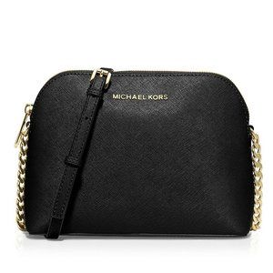 NWT MICHAEL KORS Large Cindy Crossbody Bag BLACK